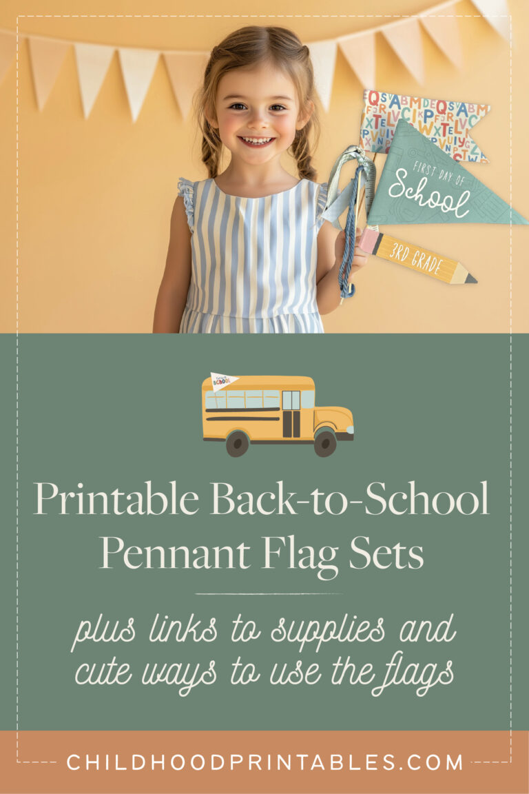 Printable Back-to-school Pennant Flags for Lasting Memories